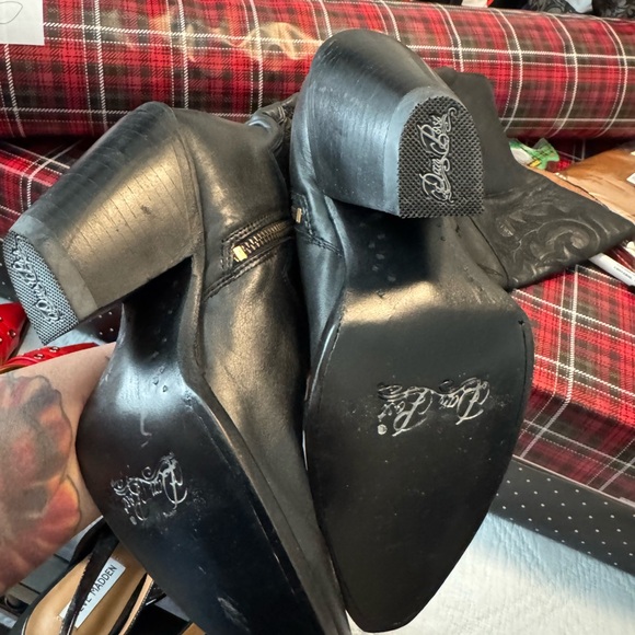 Pure leather knee high boots Dan Post size 9 - Picture 2 of 3